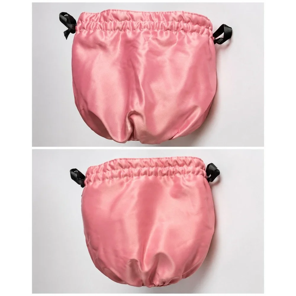 Gucci Beauty Jewelry Pouch Women OS Pink Floral Drawstring Travel Holder Pockets